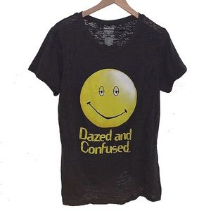 Dazed and Confused burnout shirt smiley face graphic tee XXL